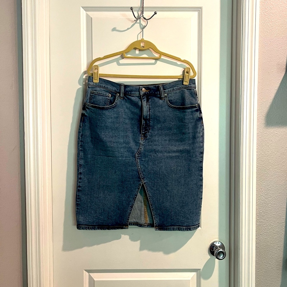 BR Knee-length Denim Skirt